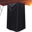 Boats Privacy Curtain Changing Room with Bag Portable Privacy Tent Easy Up Pontoon Enclosure Partition for Pontoons Boat Hanging Tent 27" W x 30" D x 72" H(Black)