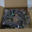 DecorbyHannah St Patricks Day Wreath Decorations for Front Door, 20 Inch Spring Green Berries Shamrock Clover Ball Wreaths, Saint Patrick's Day Lucky Irish Day Party Decor for Home Wall Window Table