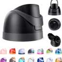 Replacement Lid for Owala Freesip, Compatible with Owala Cup 16oz 24oz 32oz 40oz, One Button Water Bottle Top Lid Replacement Accessory, Leakproof, BPA-Free (Black)