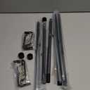 Black Curtain Rods for Windows 28 to 48 Inch,2 Pack 5/8 Inch Diameter Small Curtain Rod Set,Heavy Duty Drapery Rods with Brackets for Bedroom, Living Room, Kitchen,Patio