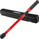 ATsafepro 3/4 Torque Wrench,3/4 Drive Torque Wrench-30-350 Ft-Lb(40.7-474.3Nm) Dual Scales,Precision Instruments Torque Wrench Pre-Calibrated Accuracy+-3%,48-Tooth Dual-Direction for Auto & Machinery