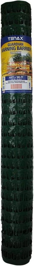 Tenax Guardian Warning Barrier, 4' x 100', Green