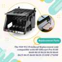 951 950 Printhead Replacement for HP Officejet Pro 8610 8600 Printhead for HP Officejet Pro 8100 8620 8630 8660 8625 8635 8640 8650 251DW 276DW Printer Replacement Accessories (with Chip)