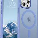 SUPFINE Magnetic for iPhone 15 Pro Max Case (Compatible with MagSafe) (Military Grade Drop Protection) Slim Translucent Matte Shockproof with Anti-Fingerprint Phone Case