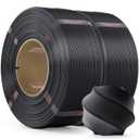 PLA Filament 1.75mm PLA 3D Printer Filament(Refill),2kg Refill for Reusable Spools(4.4lbs),Premium Quality 3D Printing Filament for Bambu lab 3D Printers,Black+Black