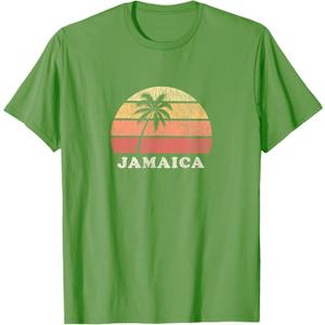 Jamaica Vintage 70s Retro Throwback Design T-Shirt, L