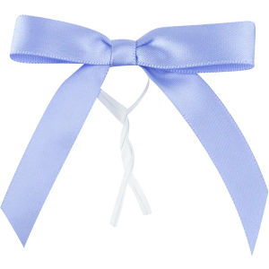Restaurantware - Gift Tek 3 x 2.5 Inch Satin Ribbon Bows, 4000 Twist Tie Bows - Pre-Tied, Vibrant, Purple Polyester Gift Wrapping Bows, For Treat Bags, Crafts, Packages, Decoration- Restaurantware