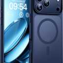 TOCOL for iPhone 17 Pro Case, Compatible with Magsafe Charger, Full Camera Protection, Translucent Matte Phone Case for 17 Pro 6.3 inch (Dark Blue)