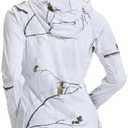 LOOGU Women's UPF 50+ Sun Protection Hoodies Shirts Slim Fit Long Sleeve Lightweight Quick Dry Fishing Hking Outdoor (White)