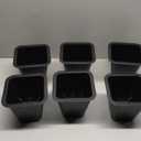 Yookwutar 6 Pack Furniture Risers 6 Inch, Bed Risers Heavy Duty for Table Desk Couch Chair Sofa Cabinet Bed Frame Dorm, Square Table Leg Risers Lift Height 6", Black