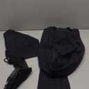 BOGI Microfiber Travel Sports Towel-Quick Dry Towel, Soft Lightweight Microfiber Camping Towel Absorbent Compact for Camping Gym Yoga Swimming Backpacking (L:60''x30''+16''x16''-Black)