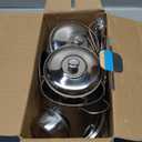 Kids Kitchen Pretend Play Toys, Cooking Toys Play Pots and Pans Set for Kids, 21pcs Small Stainless Steel Kitchen Cookware Kits Toys, Cookware Playset for Girls, Boys