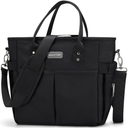 MAXTOP Lunch Bag Women for Work Insulated Thermal Lunch Box for Men with Wide-Open Pocket Reusable Leakproof Cooler Bags with Removable Shoulder Strap for Teacher Nurse Office Picnic Travel Black