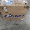 Drive Medical SSP118FA-SF Silver Sport 1 Folding Transport Wheelchair with Full Arms and Removable Swing-Away Footrest, Black