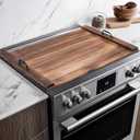 Gas Stove Top Cover with Handles, Wooden Noodle Board for Electric Gas Stovetop, 30 x 22 Inches, Brown
