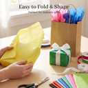 3 Otters 150 Sheets Tissue Paper, 14x20 Inch Tissue Paper for Gift Bags 30 Colors Gift Wrap Supplies Bulk for Crafts Party Decorations Art Projects (multicolor)