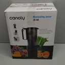 Canoly Masticating Juicer Machines, 4.1-inch (104MM) Slow Cold Press Juicer with Extra Wide Feed Chute, Pure Juicer Machine for Vegetables and Fruits, Easy to Clean with Brush