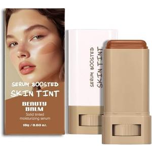 Beauty Balm Serum Boosted Skin Tint Stick – Face Tint Balm Foundation with Serum Benefits, Buildable Hydrating Coverage, Moisturizing Concealer Stick for Glowing Skin & Flawless Finish (3#, 1)