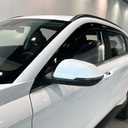 Smoke Tinted Side Window Visor Sun Rain Vent Guard 6p Compatible with 2024 2025 2026 KONA
