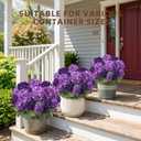 Geraniums Artificial Flowers for Outdoors, 2 Pack Potted Plants Fake Geranium Bush Realistic Fake Flowers Greenery UV Resistant Faux Flowers for Outdoor Planters Outside Gardens Front Door Indoor, Mix