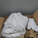 Mixweer 20 Pcs Bath Towel and Washcloths Set for Bathroom Includes 5 Bath Towels 5 Hand Towels 10 Washcloths, Soft Coral Velvet Absorbent Quick Dry for Sports Shower Hotel Spa(White)