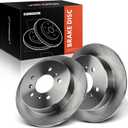 A-Premium 10.94 Inch (278mm) Rear Solid Disc Brake Rotors, 2-Pack | Compatible with Chevy and Buick Models - Allure 2008-2009, Impala 2006-2010, Monte Carlo 2006-2007