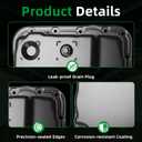 Transmission Oil Pan with Gasket, Drain Plug & Transmission Filter, for 4L60E, for Chevy Avalanche Tahoe Suburban Silverado Express 1500 2500, for GMC Canyon Yukon Sierra 1500, #OE 265-811