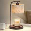 Candle Warmer Lamp with Timer, Dimmable Candle Wax Warmer Electric Candle Heater with Replacement Bulbs, Birthday Gifts for Women Her, Mom Gifts Idea, Thanksgiving Housewarming Gifts, Brown