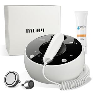 MLAY Professional RF Beauty Machine, Radio Frequency Face Machine with 2 Probes, at Home Radio Frequency Skin Tightening for Lifting, Wrinkle Reducing, Anti Aging - Salon Effects Gel Included