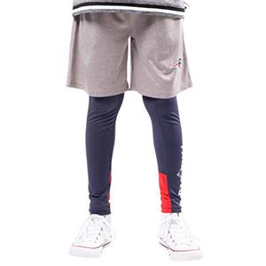 Ultra Game NFL New England Patriots Youth 2 Piece Leggings & Shorts Training Compression Set, Team Color, 14/16, L