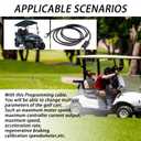 6' USB Programming Cable Compatible with 2022 2023 2024 Golf Carts(Only Applicable to ICON EV Golf Cars)