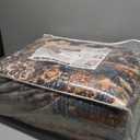 chamler 10'x14' Washable Area Rug Boho Chic Medallion Distressed Design Non-Shedding Easy Care Ideal for High Traffic Areas in Rug for Living Room Bedroom Office Coffee Table Large Carpet (Red Blue Flowers)