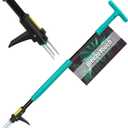 Breeze Touch 39" Weed Pulling Tool, 3-Claw Detachable Weed Puller Tool with Long Handle, Heavy Duty Stand Up Weeder Weeding Tool for Lawn, Yard, Garden, Crabgrass, Dandelion Picker, Weed Remover (Common Teal)