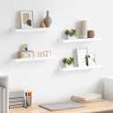 vidaXL Wall Shelves 4 pcs White 15.7"x3.5"x1.2