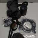 Spopal Portable Shower for Camping, Rechargeable Camping Shower with Collapsible Bucket with Handle 20L Intelligent LED Display, 4 Spray Modes, Outdoor Shower Kit for Hiking, Travel, Car, Pet Black