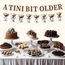 Martini Bow Birthday Party Decorations, A Tini Bit Older Banner Balloons Decorations for Girls Women Martini Bar Birthday Bachelorette Bridal Shower Party Supplies