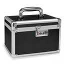 Black Medication Combination Lock Boxes with Code for Personal Items, Medicine Lockbox for Documents 9.76 x 6.02 x 7.48 Inches Colorful Small Doesn't Close