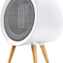 Gaiatop Space Heater, Cute and Powerful, 1000W Small Electric Heaters for Indoor Use, 3 Modes PTC Ceramic Fast Heating, Overheating & 45 Tip-Over Protection, Portable for Home Office White