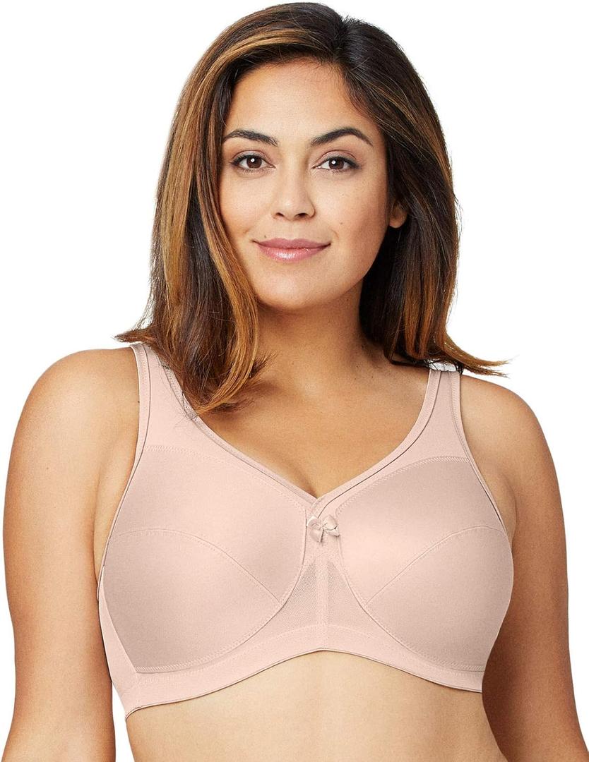 Glamorise Women's MagicLift Active Support Bra Wirefree 1005 (44G, Caf)