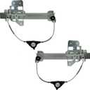 TRQ Rear Power Window Regulator Set Compatible with 1995-1997 Lincoln Town Car FO1550107 FO1551107