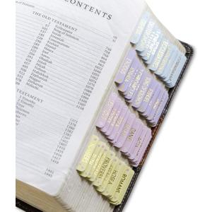 Premium Bible Tabs for Women, Men & Kids, Gold Foil Catholic Tabs (Bloom) | Laminated & Elegant Embossed Lettering, Lightweight & Easy to Read Bible Chapter Index Tabs, Double-Sided Labels, Ideal Gift