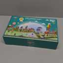 Pleykele City Street View Foam Building Blocks Set for 2-4 Years Old, Town Construction Soft Stacking Blocks with Alphabet Letters Puzzle Playmat, Educational Learning Gifts for Kids 18+ Months