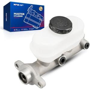 KAX Brake Master Cylinder with Reversior for 1987-1995 F-250, F-350, 1987-1996 E-250/E-350 Econoline, E-250/E-350 Econoline Club Wagon, Replaces OE# M39636(Aluminium)