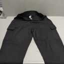 ODODOS Stretch Woven Relaxed Cargo Pants for Women Cinchable Hems Lightweight Casual Sweatpants with Pockets S