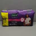 Depend Night Defense Adult Diapers, Incontinence & Postpartum Bladder Leak Underwear for Women, Disposable, Overnight, Large, Blush, 22 Count, 