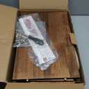 Ciilee Baby Bread Box for Kitchen Countertop Wooden Double Layer Storage Container Bread Bin Large Capacity Vintage Bread Keeper Farmhouse Breadbox Pantry Organizer Versatile Food Cabinet(Brown)