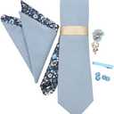 JACK AND MILES SKY BLUE TIE SET | TIE SET FOR MEN | ADDITIONAL SKY BLUE TIE SET | MENS TIES SET | THE PERFECT SPRING SET |