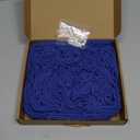 Stuffed Animal Storage Toy Hammock Corner Hanging Net for Stuff Animal Storage Macrame Toy Display Plushie Toy Holder-Wall Hanging Net for Kid Bedroom Decor Playroom Organizer (Blue XL)