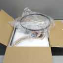 4-Light Farmhouse Dining Room Light Fixture, Adjustable Height Hanging Wood Vintage Pendant Lights for Kitchen Island Hallway Foyer Entryway Breakfast Area Bedroom