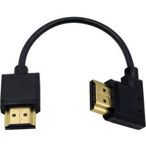 Duttek 4K Short HDMI Cable 6 Inch/15cm, Right Angled HDMI Male to Mlae Cable for 3D and 4K Ultra HD TV Stick HDMI 2.0 Cord (Extremely Thin)